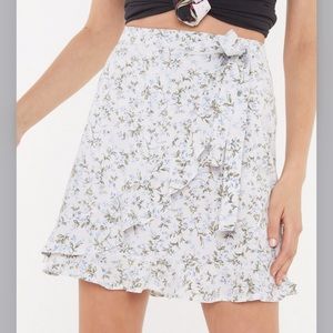 Nasty Gal Floral Wrap Skirt